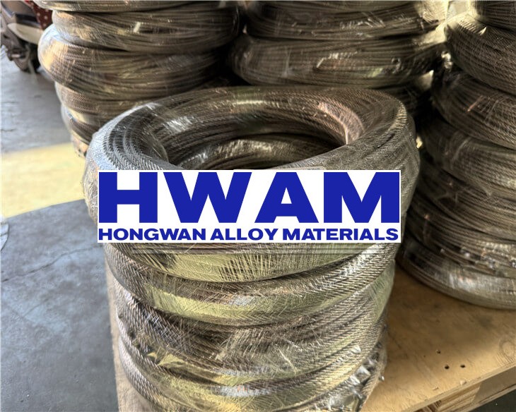 Stainless steel rope with fused ends