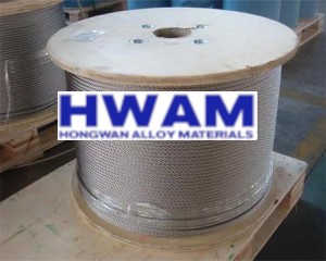 304 316 316L stainless steel wire rope 6×19 7×19 1×19
