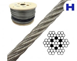 304 316 316L stainless steel wire rope 6×19 7×19 1×19