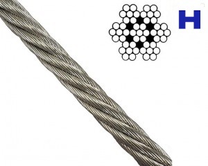 China factory aisi 304 stainless steel wire rope